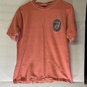 Comfort Colors Maui Nix Surf Shop Graphic T-Shirt Coral Orange Men’s M
